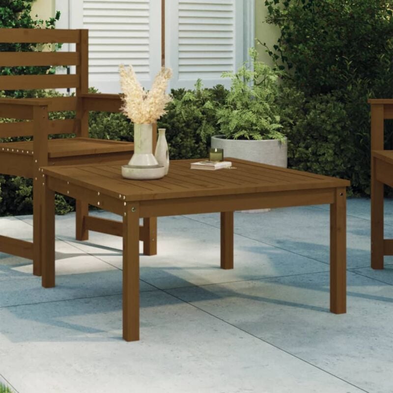 foto del prodotto vidaxl tavolo da giardino ambra 82,5x82,5x45 cm legno massello di pino