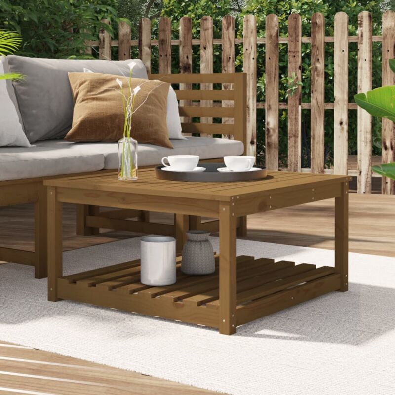 foto del prodotto vidaxl tavolo da giardino ambra 82,5x82,5x45 cm legno massello di pino
