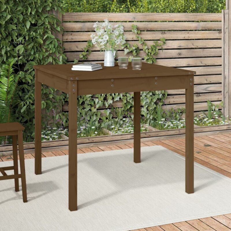foto del prodotto vidaxl tavolo da giardino ambra 82,5x82,5x76 cm legno massello di pino