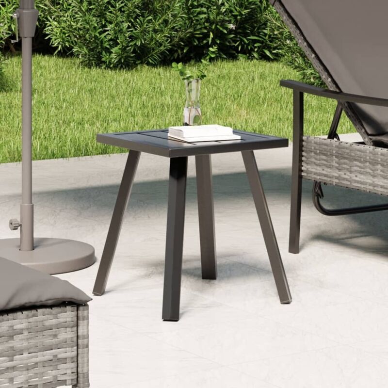foto del prodotto vidaxl tavolo da giardino antracite 34x34x38 cm acciaio