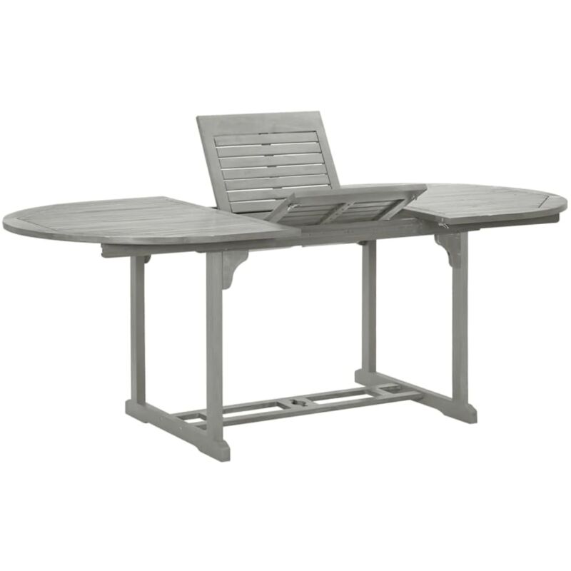 foto del prodotto vidaxl tavolo da giardino grigio 200x100x75 cm in legno di acacia