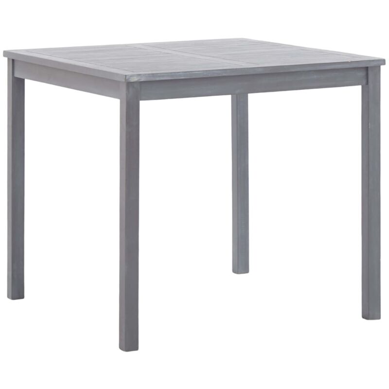 foto del prodotto vidaxl tavolo da giardino grigio 80x80x74 cm legno massello di acacia