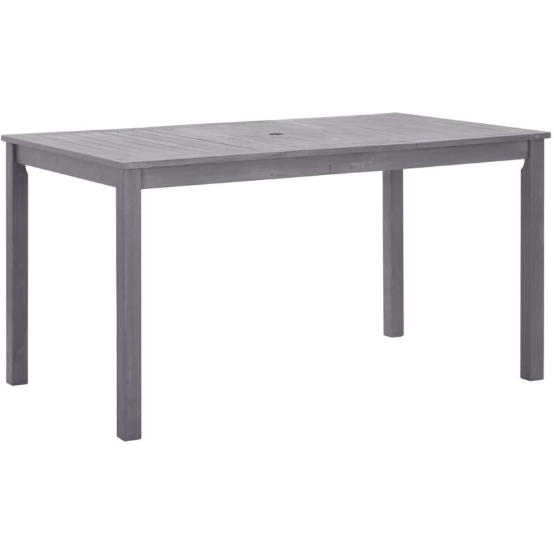 foto del prodotto vidaxl tavolo da giardino grigio slavato in legno acacia design robusto varie misure dimensioni 140 x 80 x 74 cm