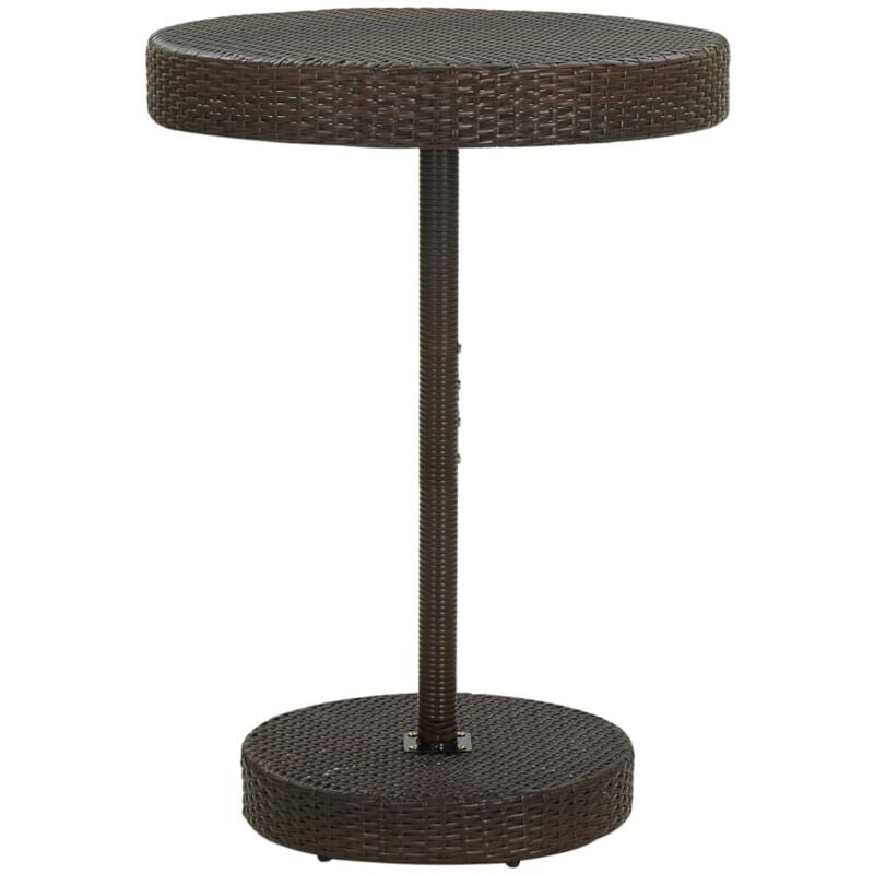 foto del prodotto vidaxl tavolo da giardino marrone 75,5x106 cm in polyrattan