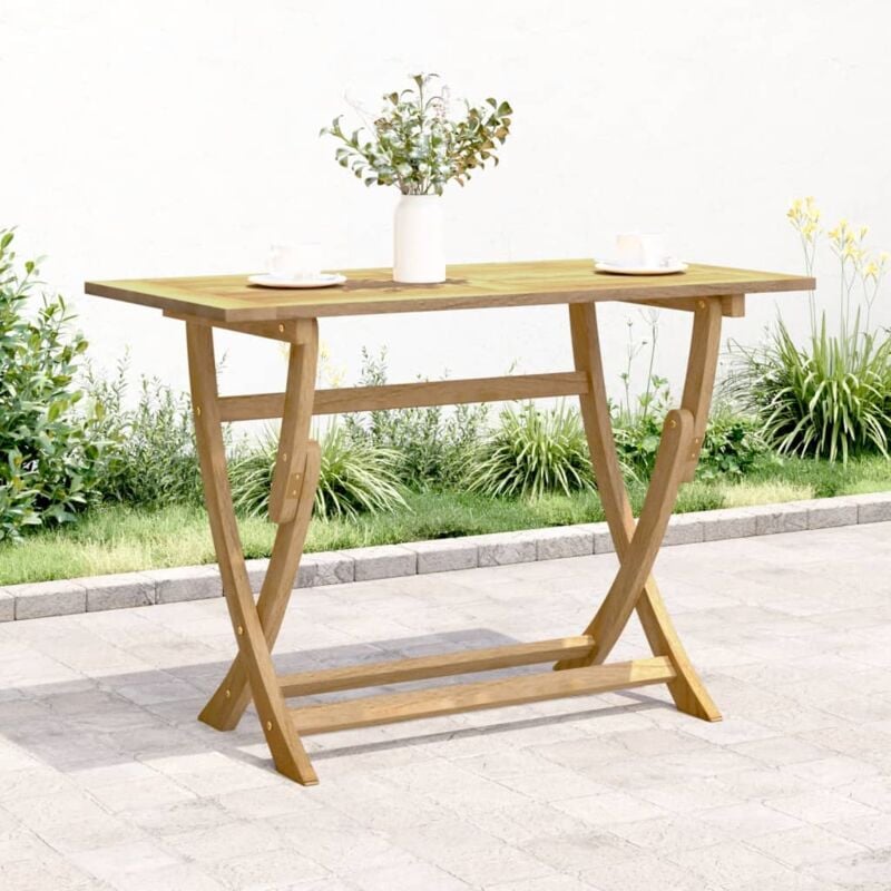 foto del prodotto vidaxl tavolo da giardino pieghevole 110x55x75cm legno massello acacia