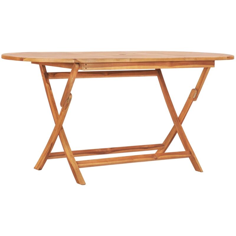foto del prodotto vidaxl tavolo da giardino pieghevole 160x80x75 cm in massello di teak