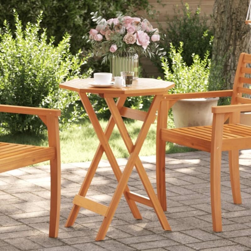 foto del prodotto vidaxl tavolo da giardino pieghevole 60x75cm legno massello di acacia