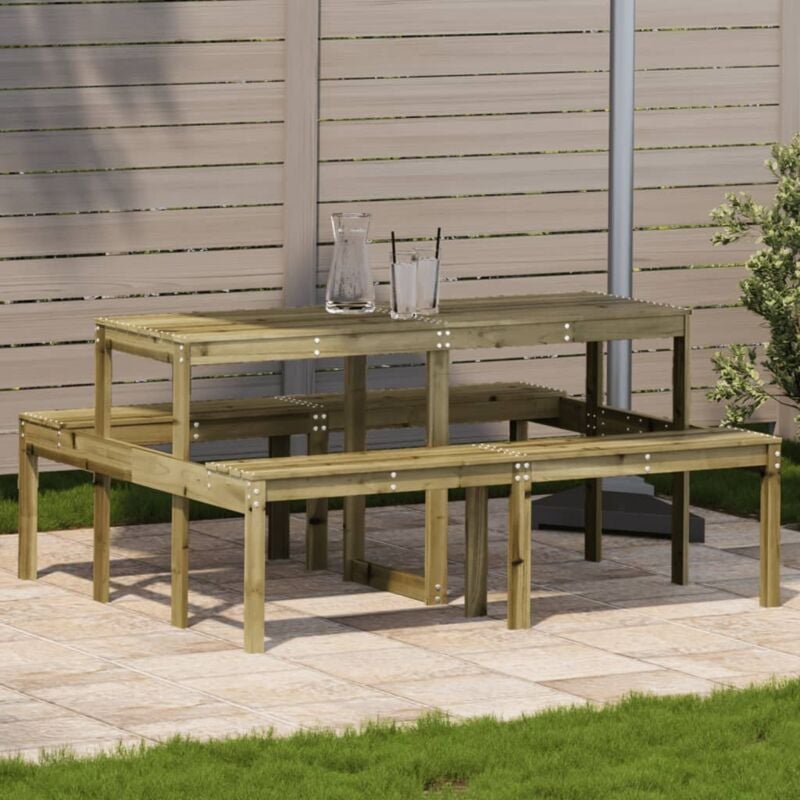 foto del prodotto vidaxl tavolo da picnic 160x134x75 cm in legno impregnato di pino