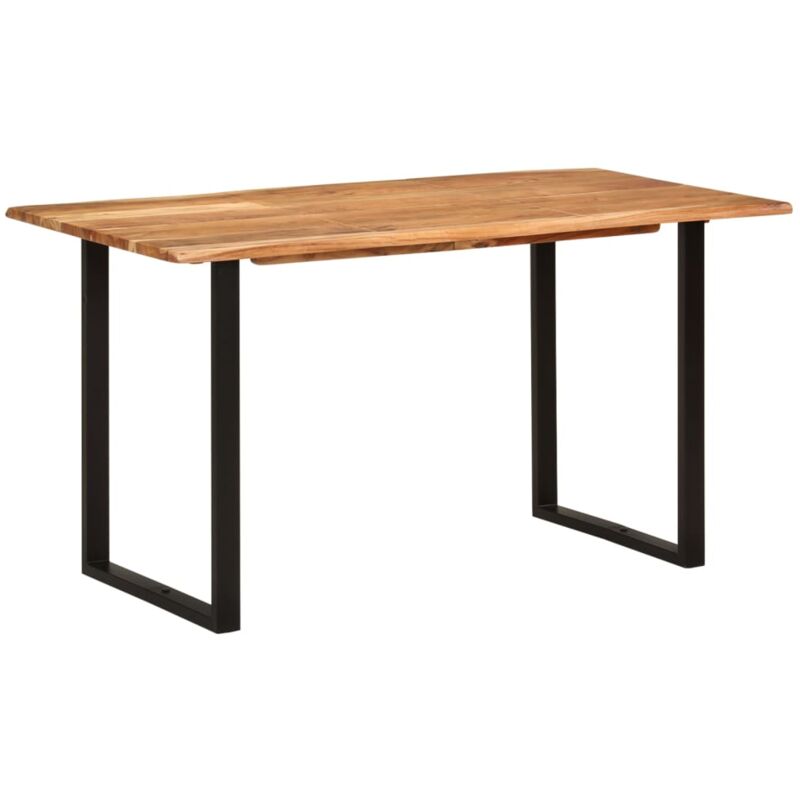 foto del prodotto vidaxl tavolo da pranzo 140x70x76 cm in legno massello di acacia