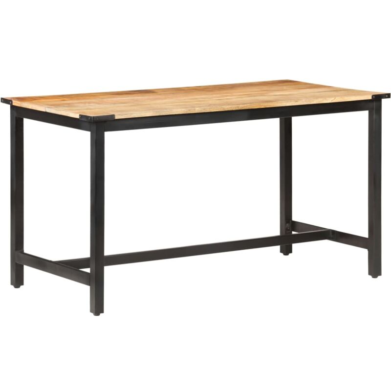 foto del prodotto vidaxl tavolo da pranzo 140x70x76 cm in legno massello di mango grezzo