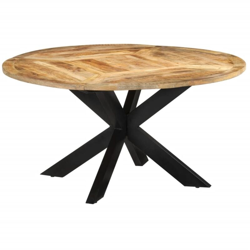 foto del prodotto vidaxl tavolo da pranzo 150x76 cm in legno grezzo massello di mango
