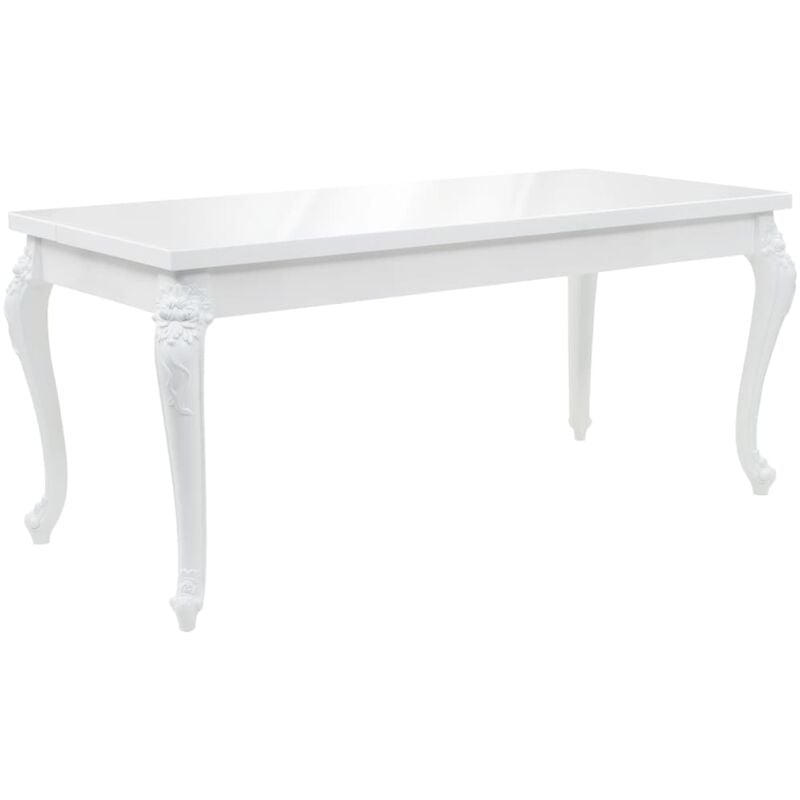 foto del prodotto vidaxl tavolo da pranzo 179x89x81 cm bianco lucido