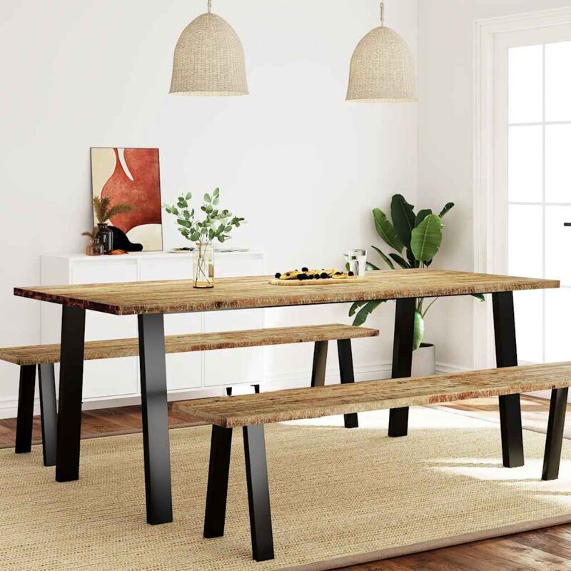 foto del prodotto vidaxl tavolo da pranzo 200x90x75 cm in legno massello di acacia