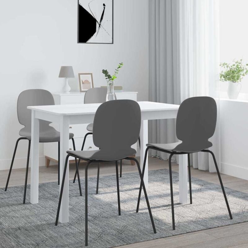 foto del prodotto vidaxl tavolo da pranzo bianco 114x71x75cm in legno massello di hevea