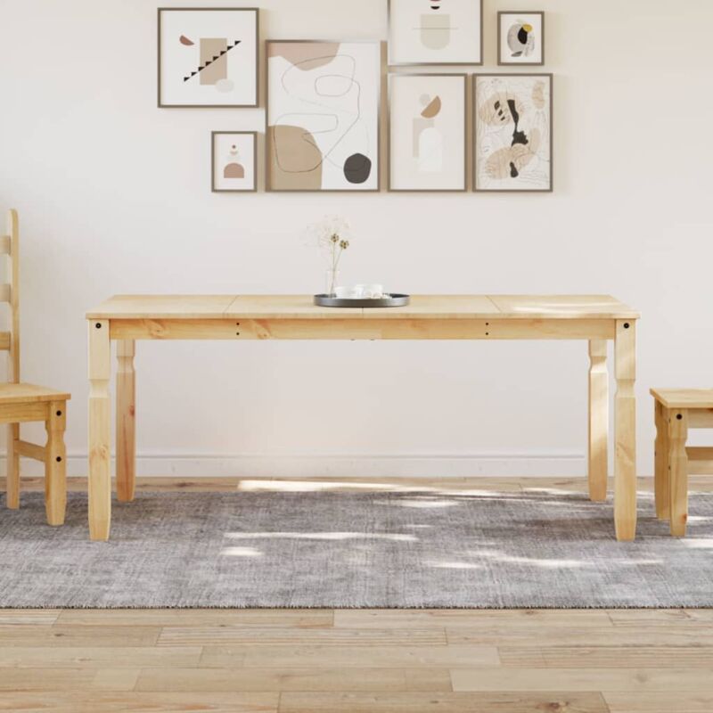 foto del prodotto vidaxl tavolo da pranzo corona 180x90x75 cm in legno massello di pino