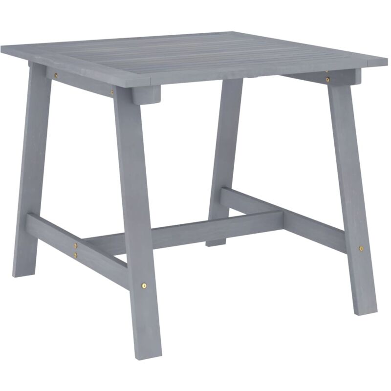 foto del prodotto vidaxl tavolo da pranzo da giardino grigio 88x88x74 cm massello acacia