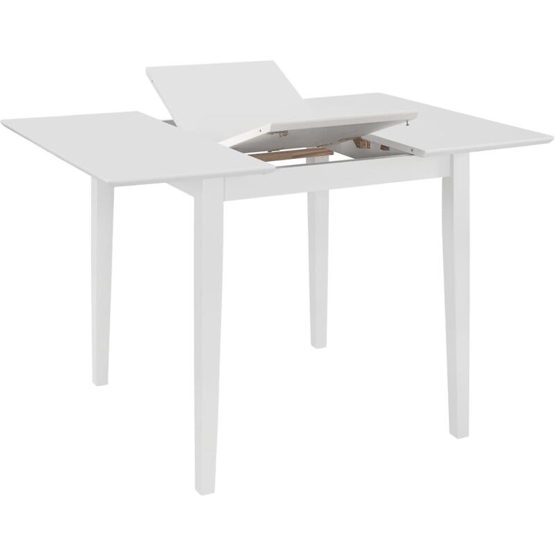 foto del prodotto vidaxl tavolo da pranzo estensibile bianco 80 120 x80x74 cm in mdf