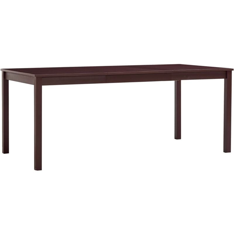 foto del prodotto vidaxl tavolo da pranzo in legno di pino tavolo cucina 180x90x73 cm vari colori colore marrone scuro