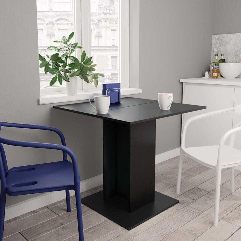 foto del prodotto vidaxl tavolo da pranzo in legno tavolo cucina design moderno elegante vari colori colore nero