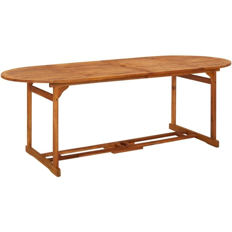 foto del prodotto vidaxl tavolo da pranzo per esterni 220x90x75cm legno massello acacia