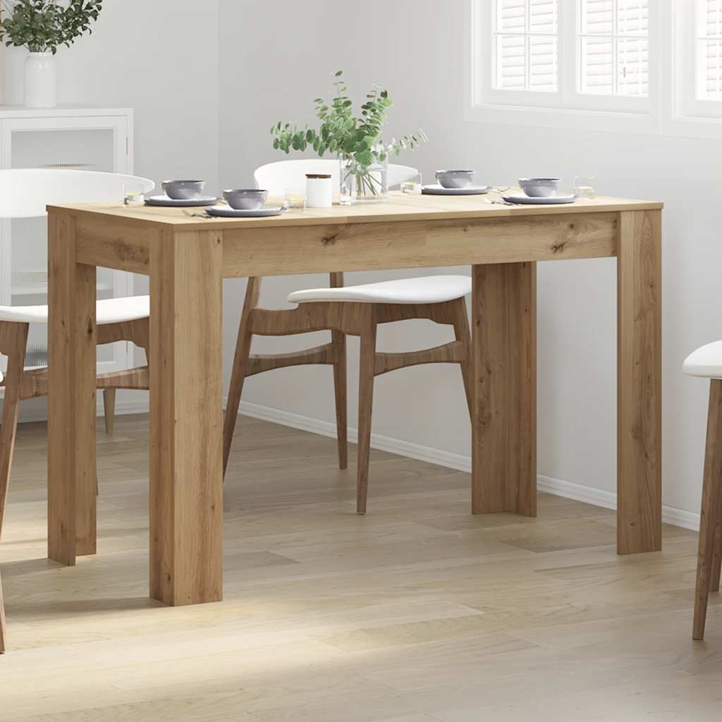 foto del prodotto vidaxl tavolo da pranzo rovere artigianale 120x60x76 cm in truciolato