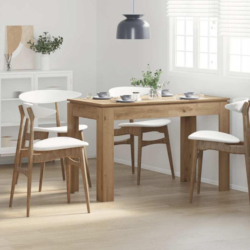 foto del prodotto vidaxl tavolo da pranzo rovere artigianale 120x60x76 cm in truciolato