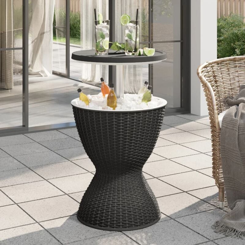 foto del prodotto vidaxl tavolo frigo 3 in 1 polipropilene nero