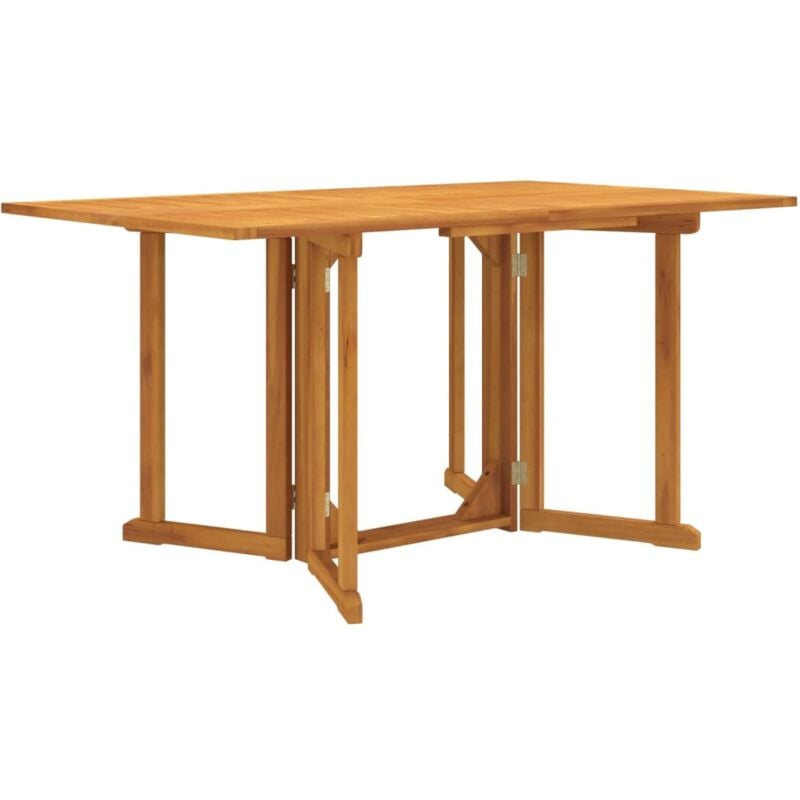 foto del prodotto vidaxl tavolo giardino pieghevole a farfalla 150x90x75cm massello teak