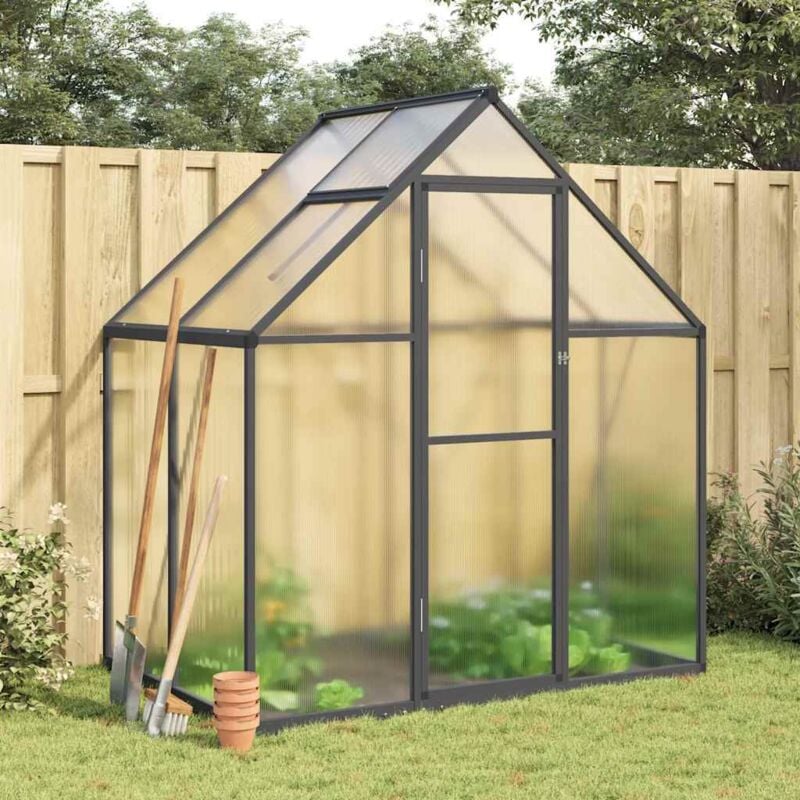 foto del prodotto vidaxl telaio serra con base antracite 169x114x195 cm in alluminio