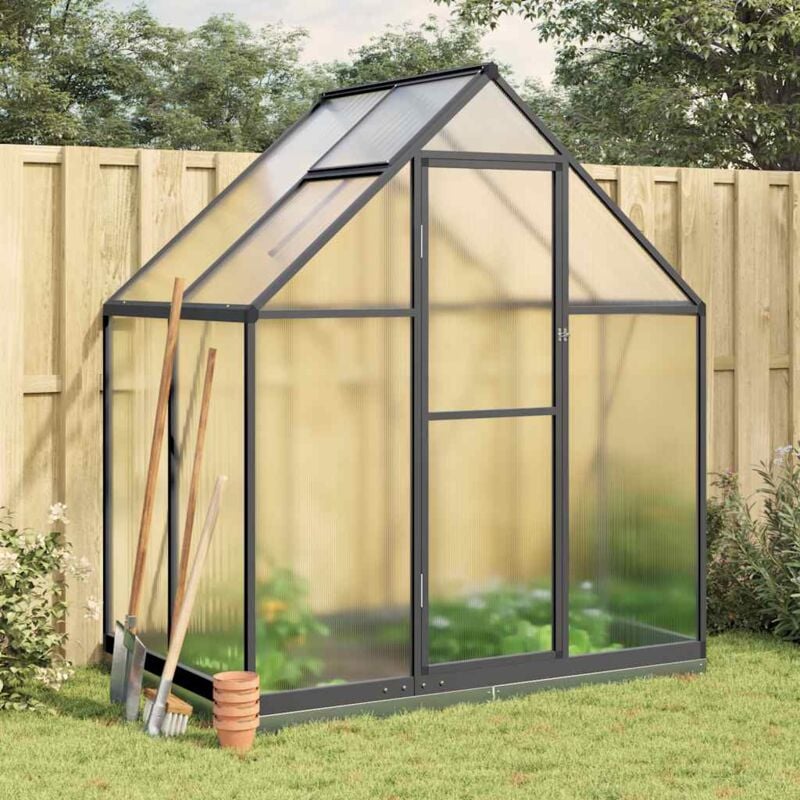 foto del prodotto vidaxl telaio serra con base antracite 169x114x202 cm in alluminio