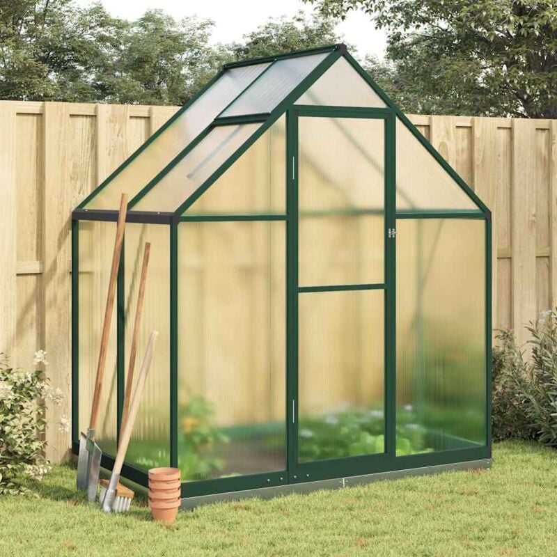 foto del prodotto vidaxl telaio serra con base verde 169x114x202 cm in alluminio