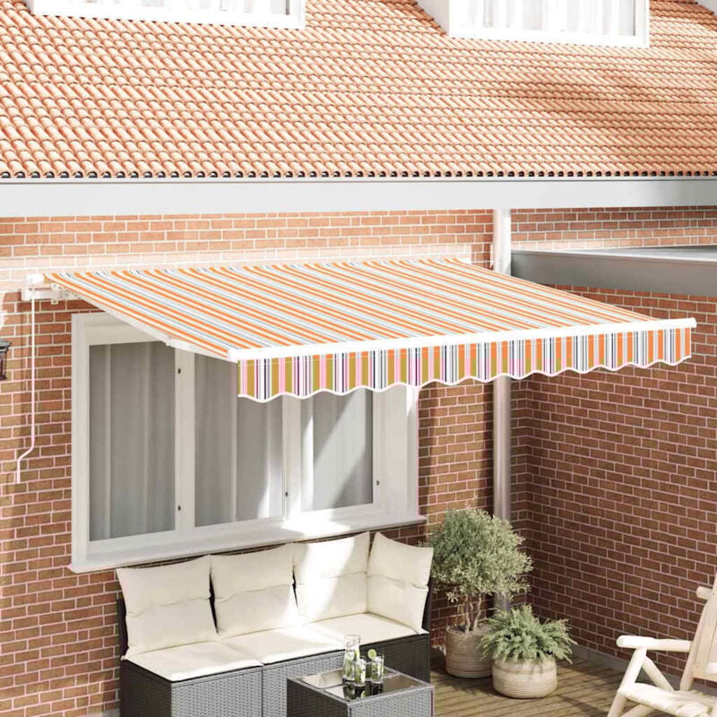 foto del prodotto vidaxl telo di ricambio per tenda da sole multicolore 350 x 200 cm
