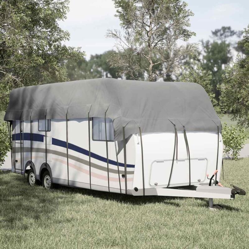 foto del prodotto vidaxl telo per roulotte grigio 800x300 cm in tessuto non tessuto
