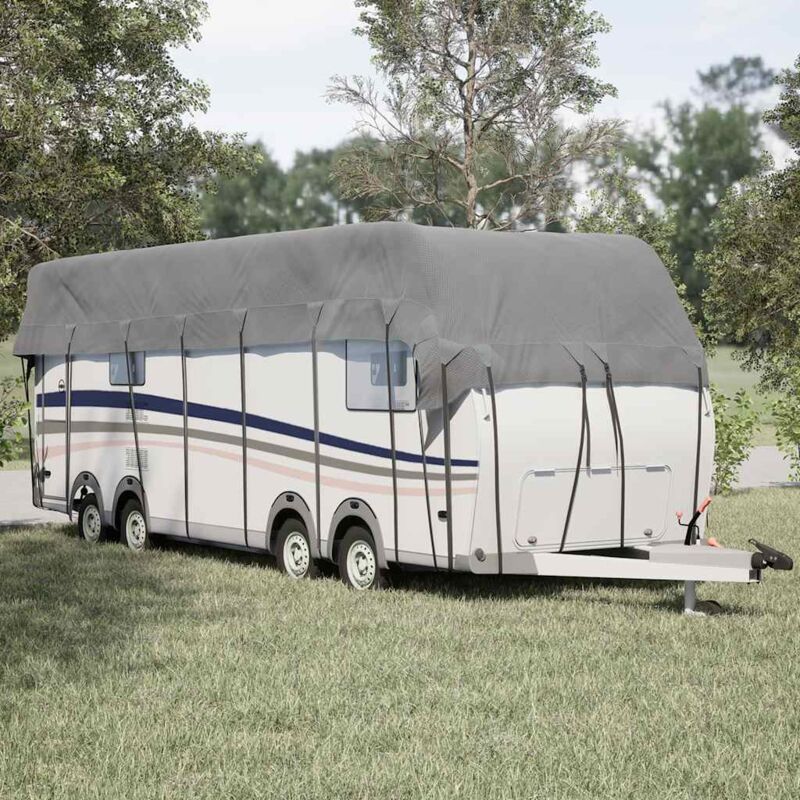 foto del prodotto vidaxl telo per roulotte grigio 900x300 cm in tessuto non tessuto 934644