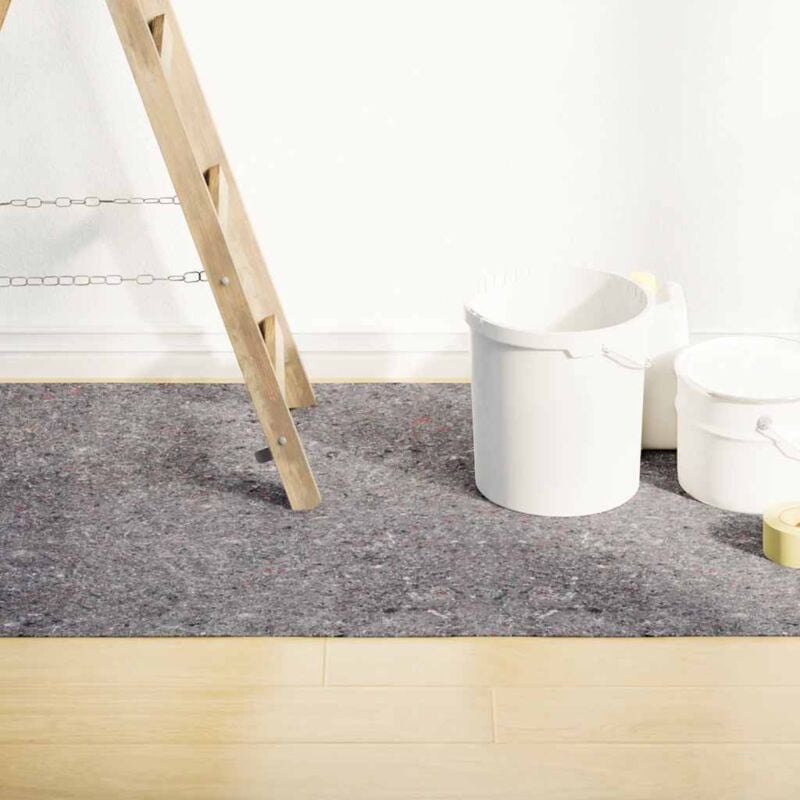 foto del prodotto vidaxl telo protettivo per pittori antiscivolo 515 cm 220 g/m² grigio