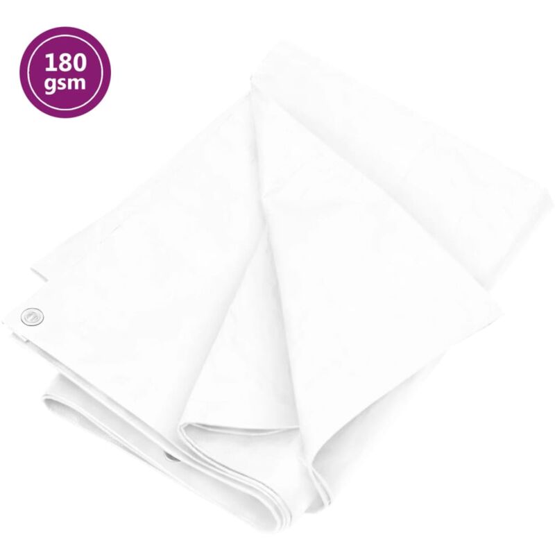 foto del prodotto vidaxl telone 180 g m 4x4 m bianco hdpe