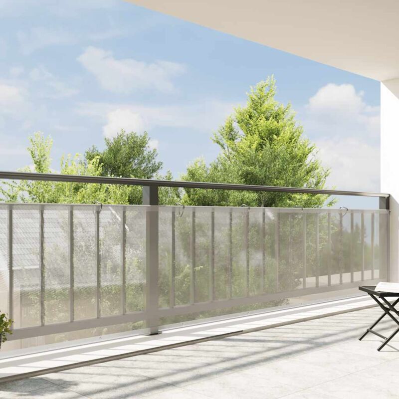 foto del prodotto vidaxl telone trasparente con occhielli 1x12 m in polietilene