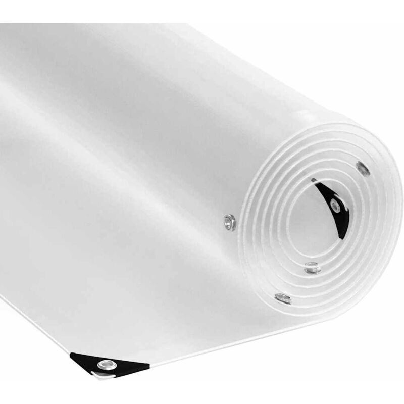 foto del prodotto vidaxl telone trasparente con occhielli 2x8 m in pvc