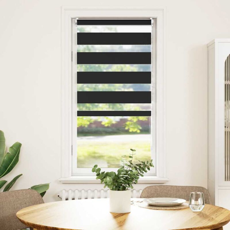 foto del prodotto vidaxl tenda a rullo oscurante zebra 40x100cm nero