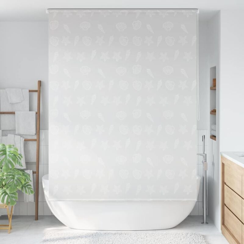 foto del prodotto vidaxl tenda a rullo per doccia con motivo stella marina varie dimensioni colore stelle marine
