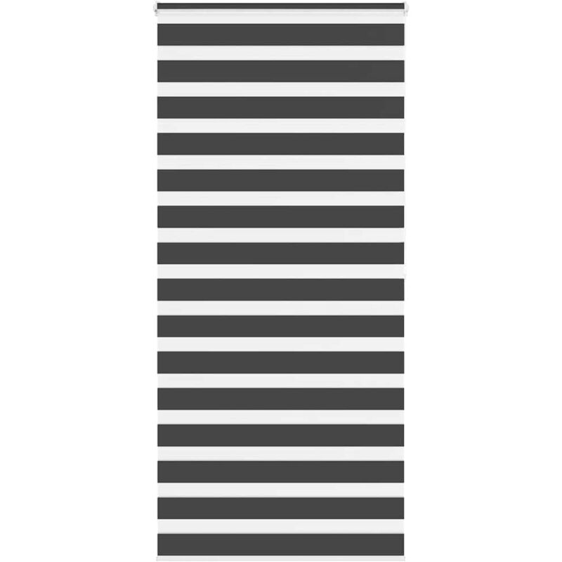 foto del prodotto vidaxl tenda a rullo zebra nero larghezza tessuto 100,9 cm poliestere