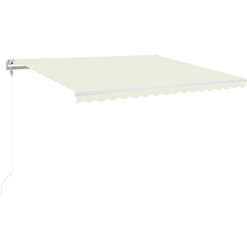 foto del prodotto vidaxl tenda automatica con sensore vento e led 450x350 cm crema