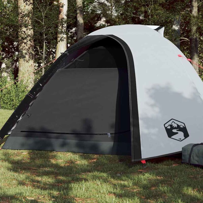 foto del prodotto vidaxl tenda campeggio a cupola 4 persone bianca tessuto impermeabile