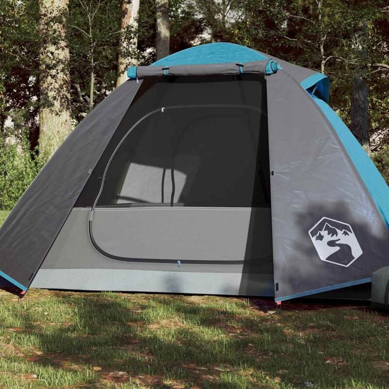 foto del prodotto vidaxl tenda da campeggio a cupola per 2 persone blu impermeabile