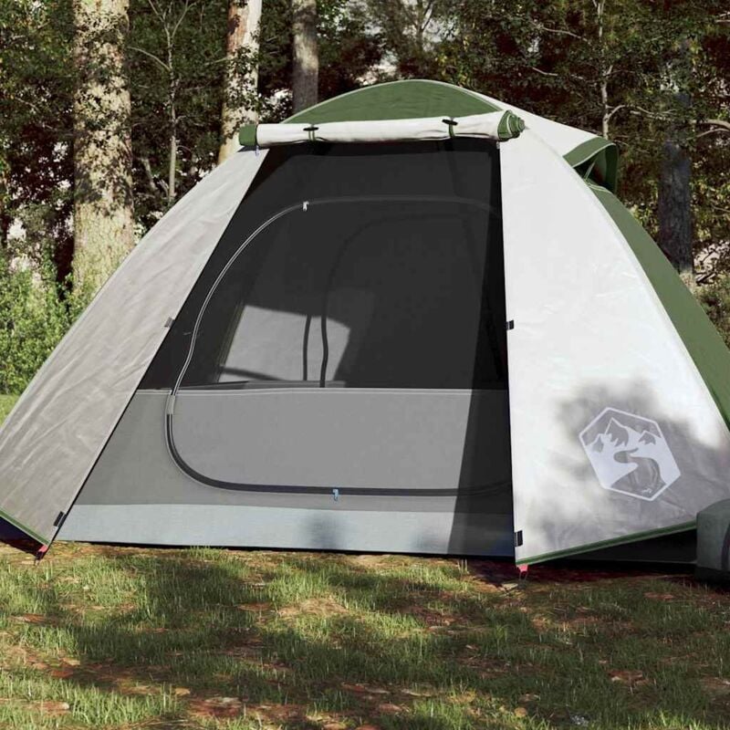 foto del prodotto vidaxl tenda da campeggio a cupola per 2 persone verde impermeabile