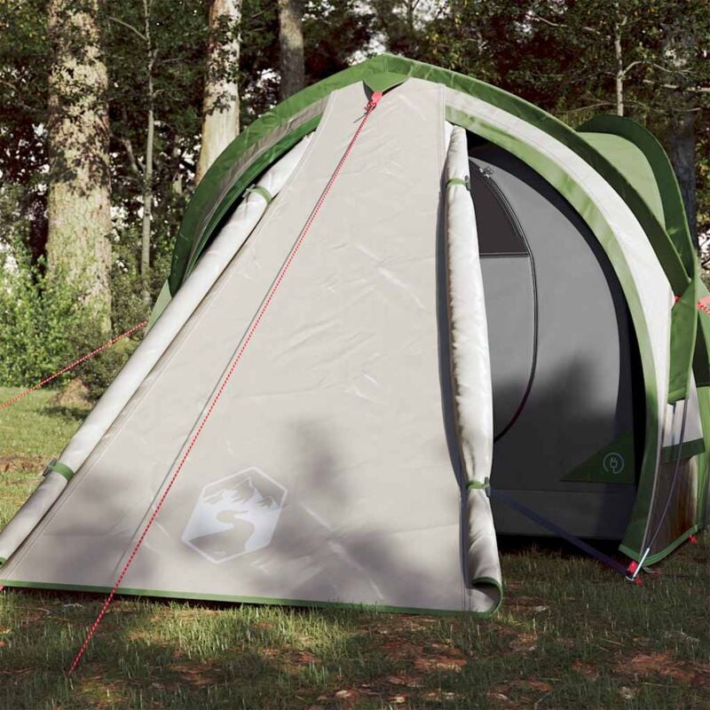 foto del prodotto vidaxl tenda da campeggio a cupola per 2 persone verde impermeabile