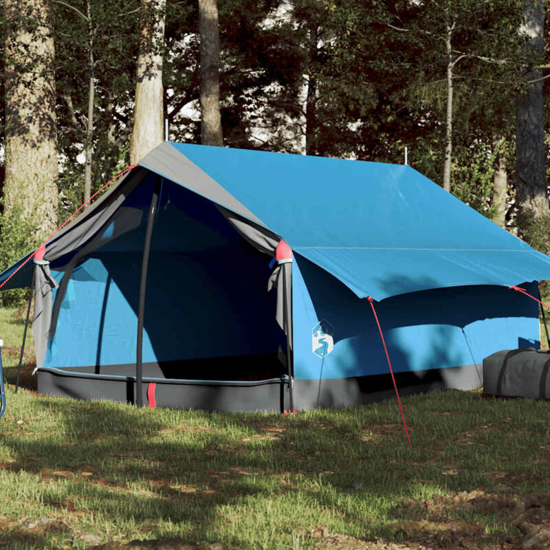 foto del prodotto vidaxl tenda da campeggio per 2 persone blu impermeabile