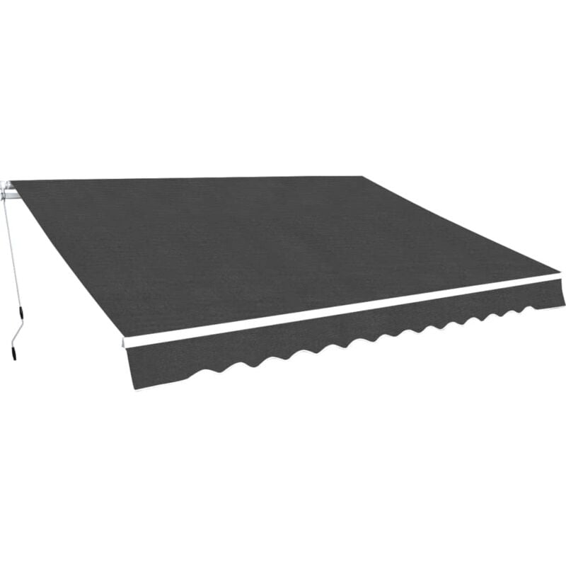 foto del prodotto vidaxl tenda da sole pieghevole manuale 450 cm antracite