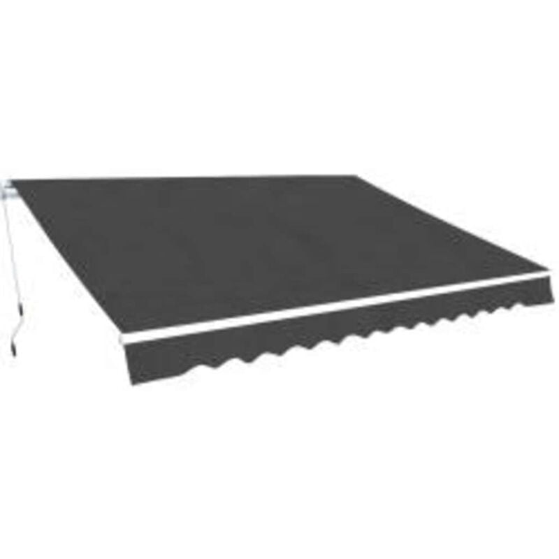 foto del prodotto vidaxl tenda da sole pieghevole manuale 600 cm antracite