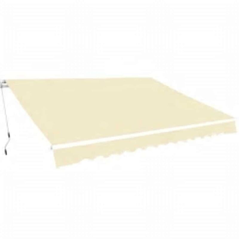 foto del prodotto vidaxl tenda da sole pieghevole manuale 600 cm crema
